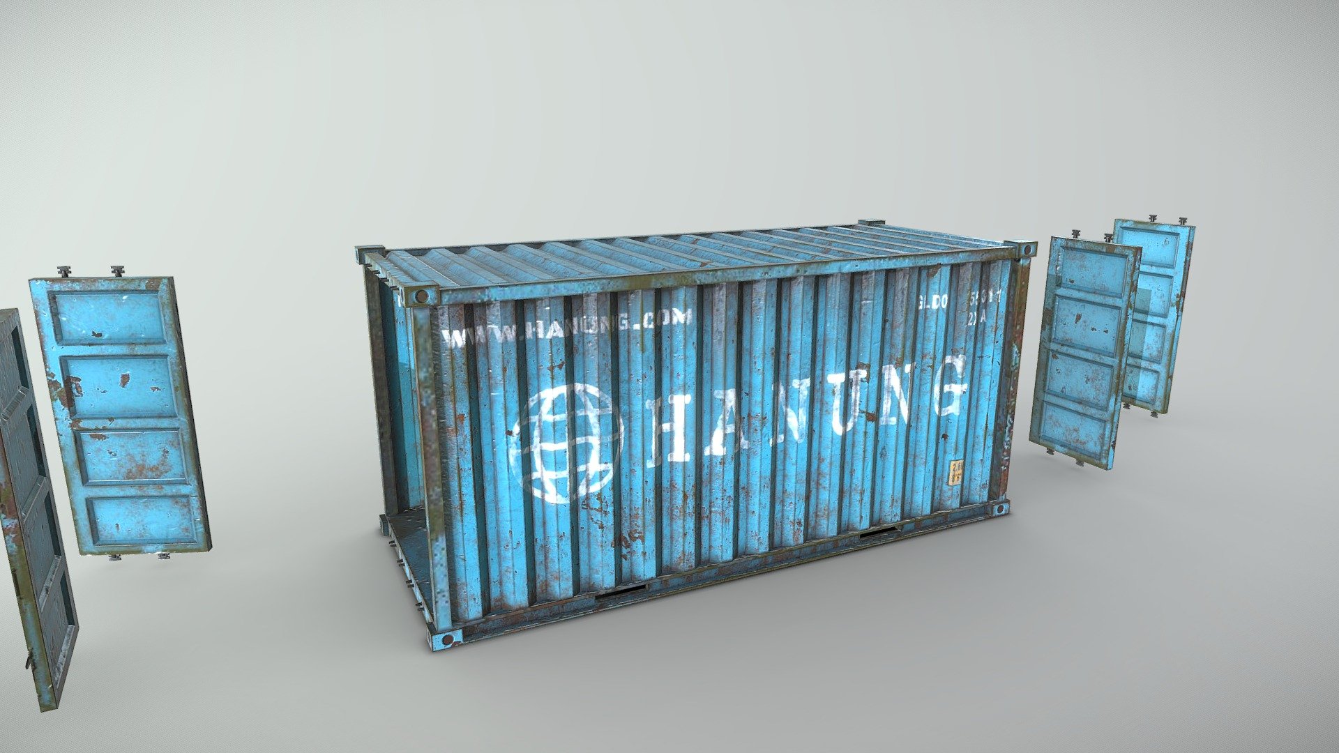 BLUE Container 3d model