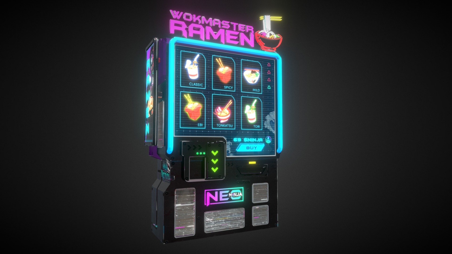 Ramen Vending Machine 3d model