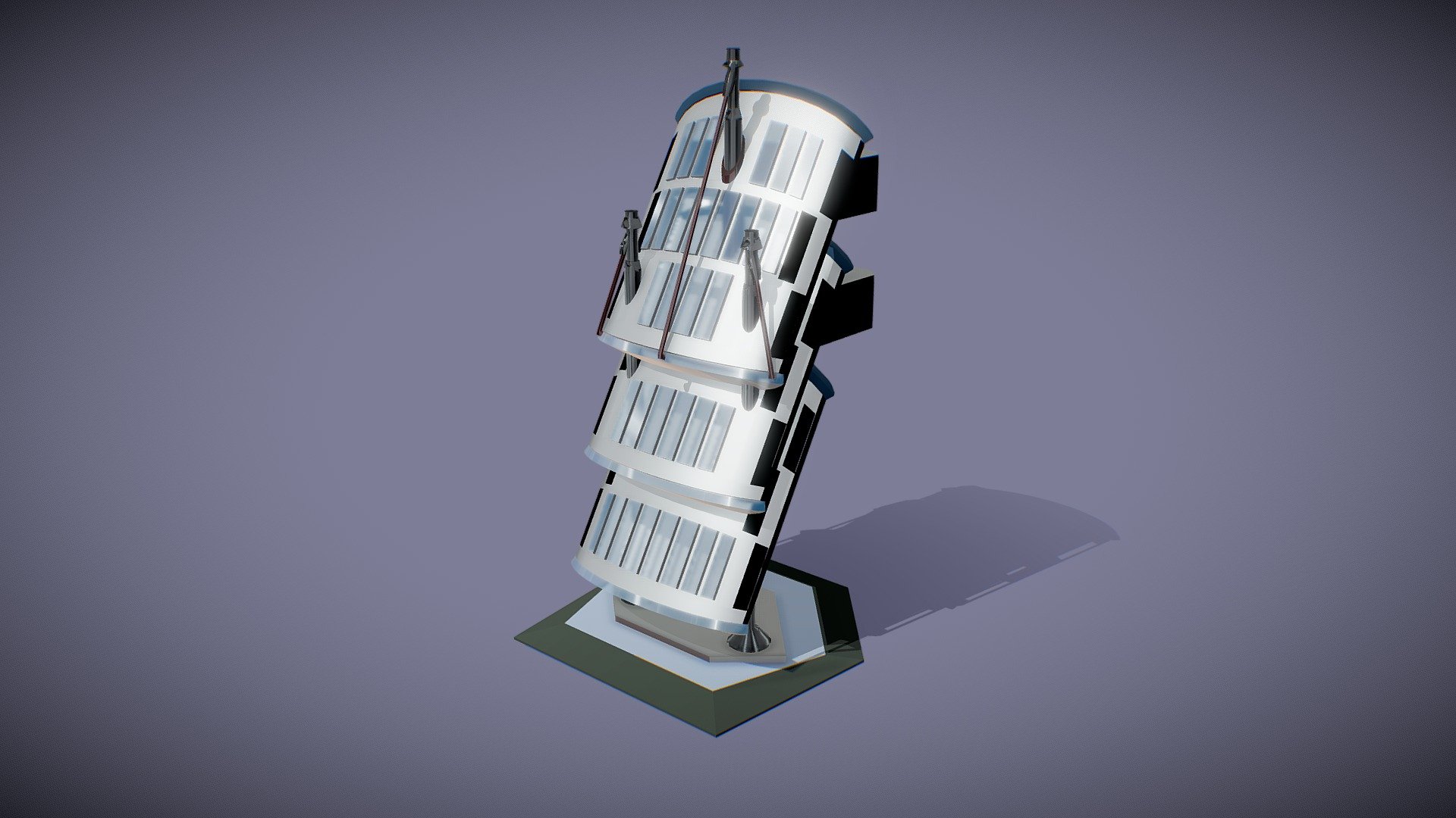 SciFi building_242 3d model