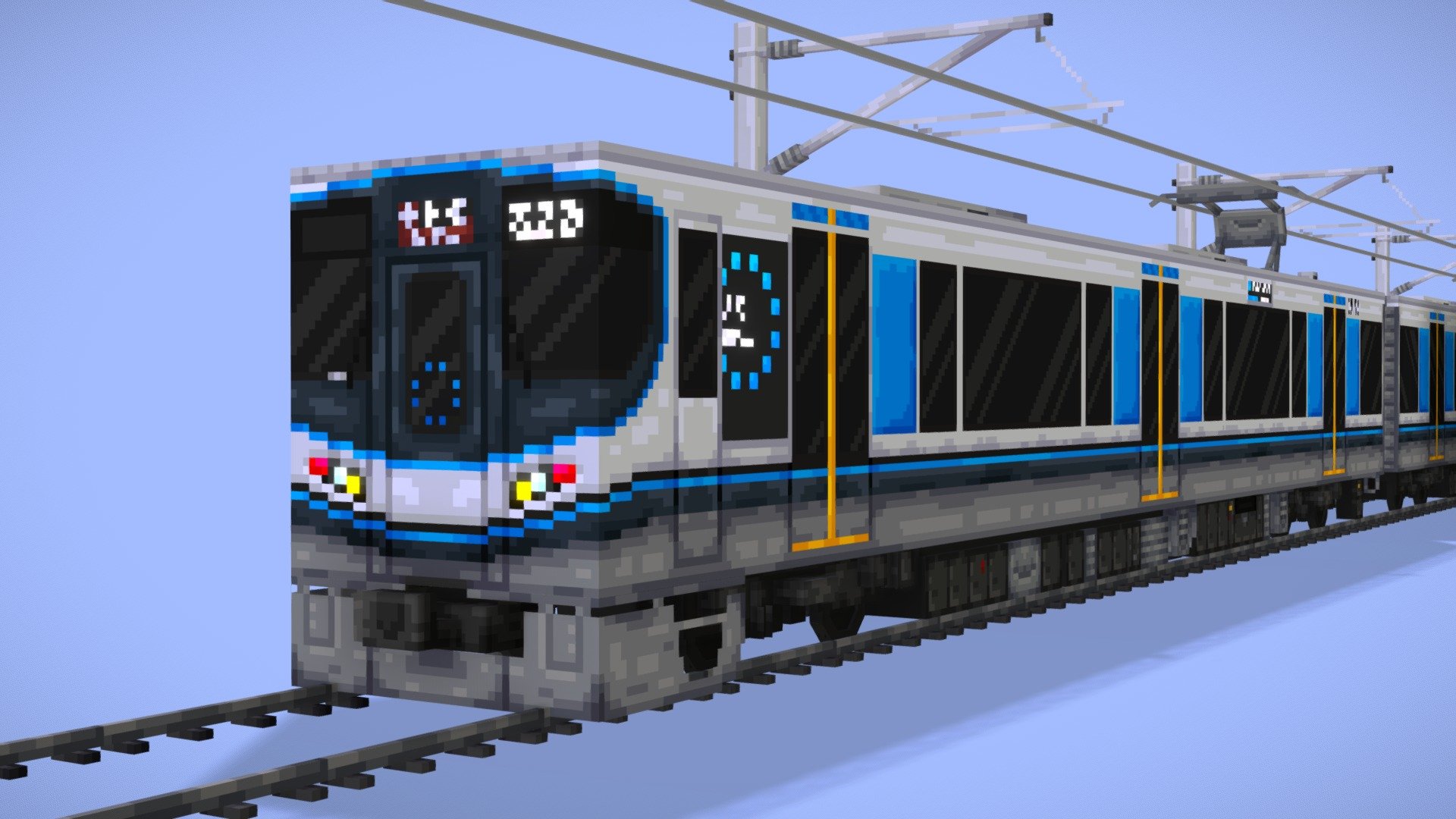 323 Series Train 3d model