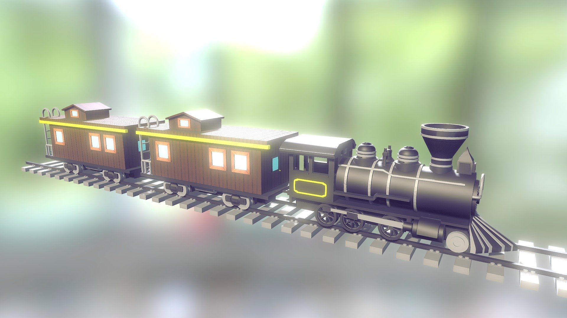 Classic Train 1 3d model