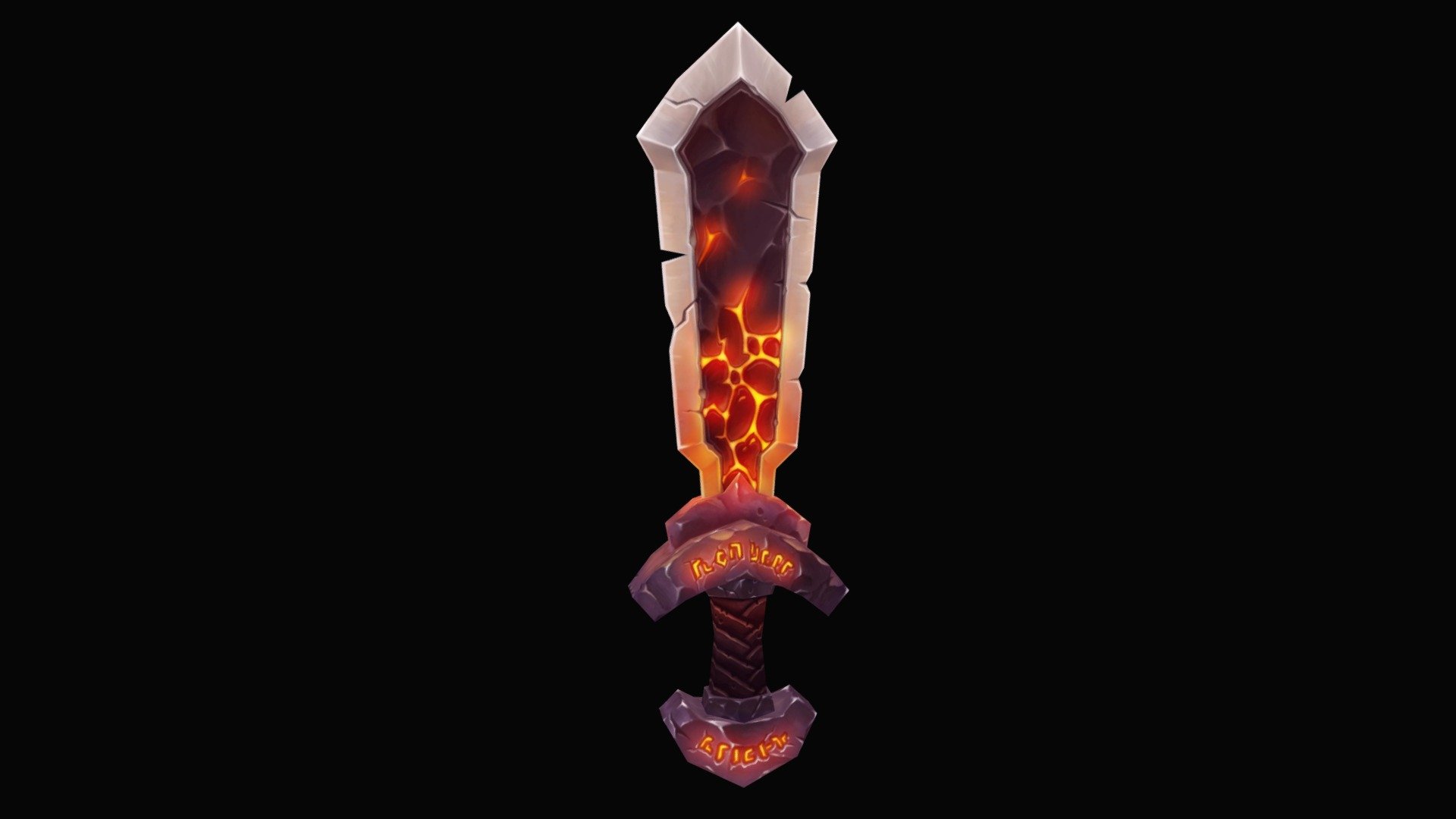 Fire Sword 3d model