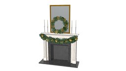 Christmas Fireplace Mantel