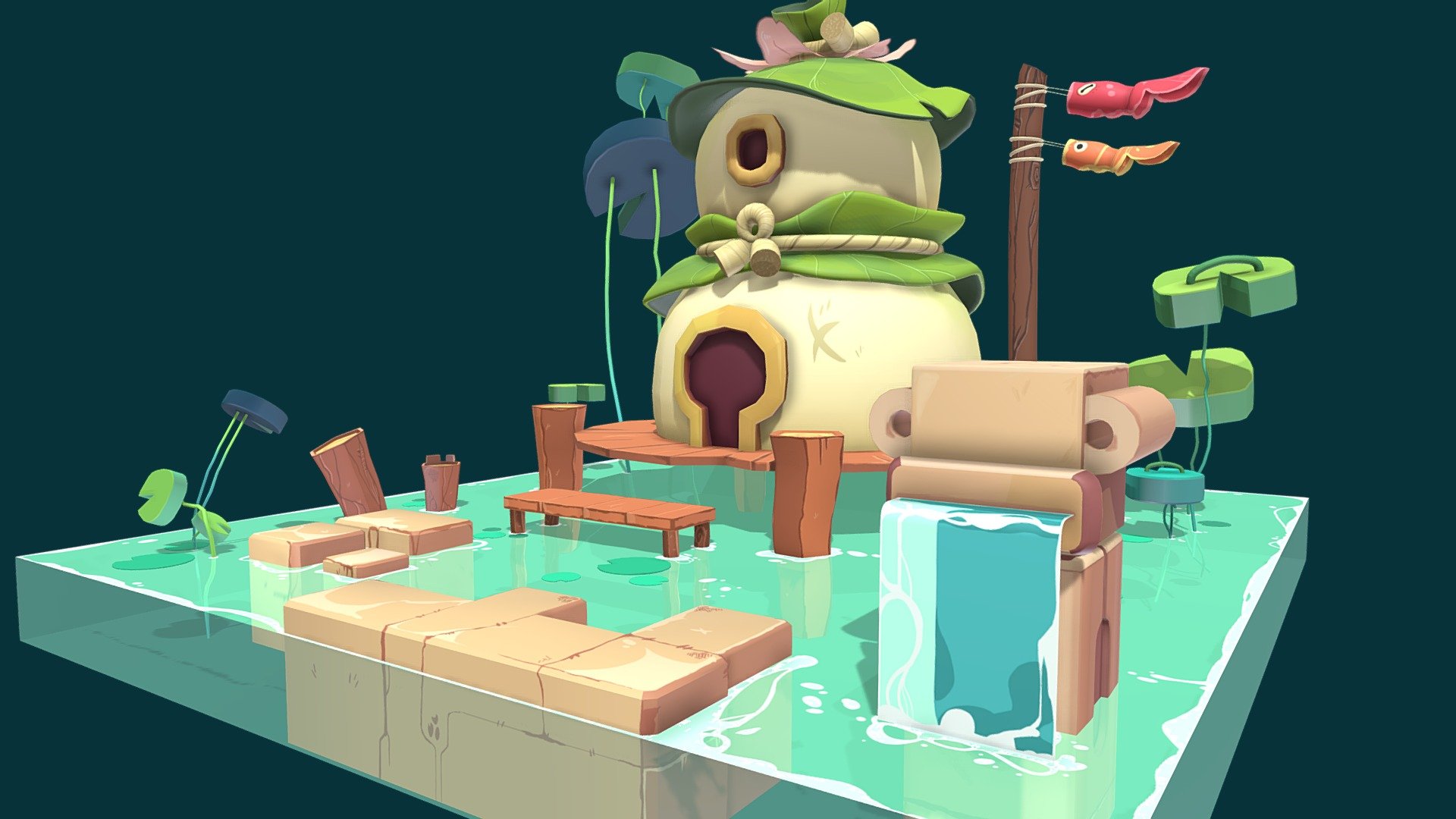 Goldfish house 3d model