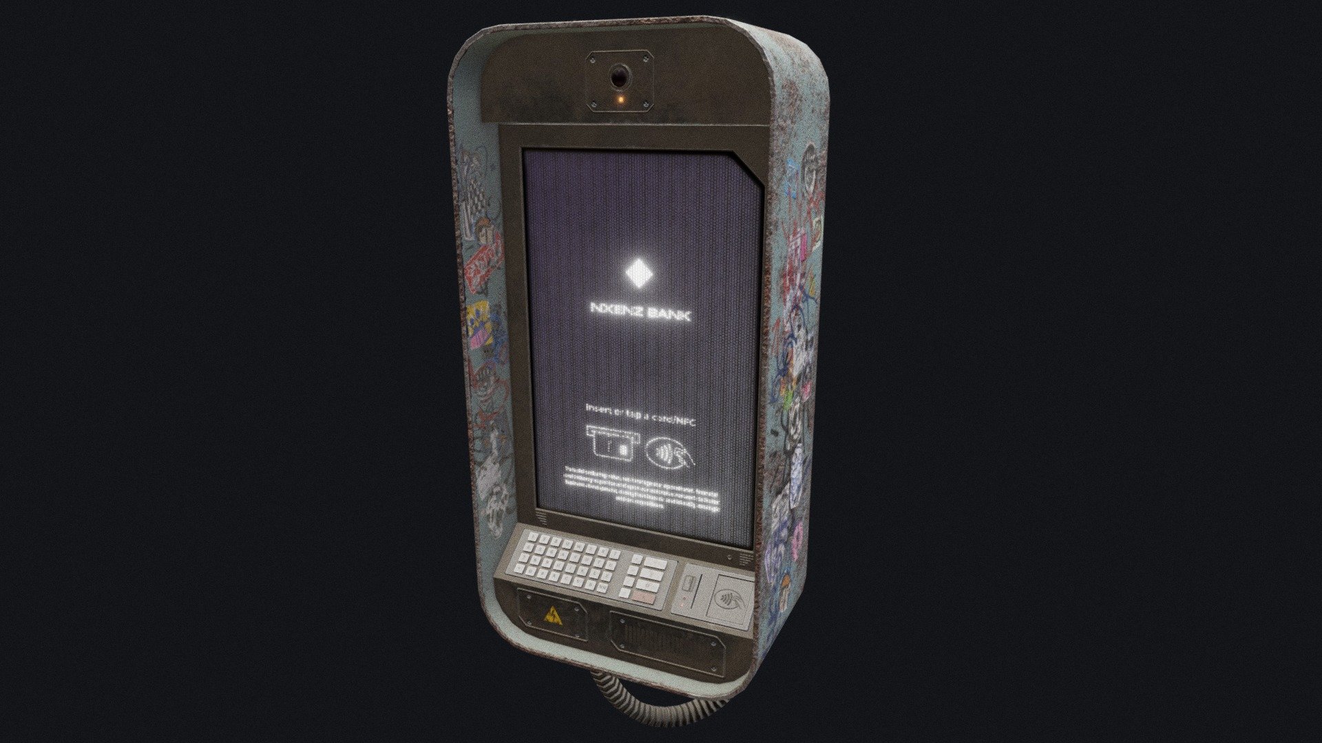 Cyberpunk ATM 3d model