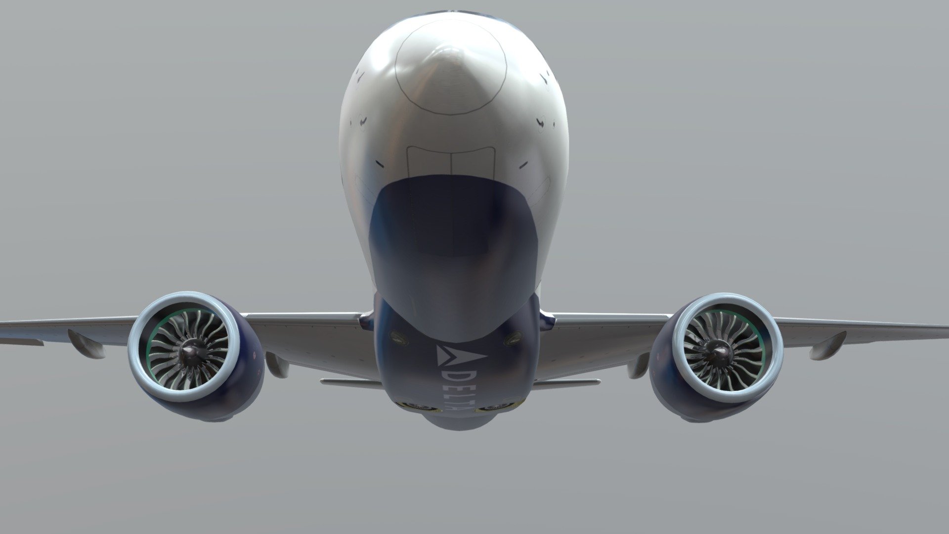 Airbus A220 100 Bombardier CSeries Delta 3d model