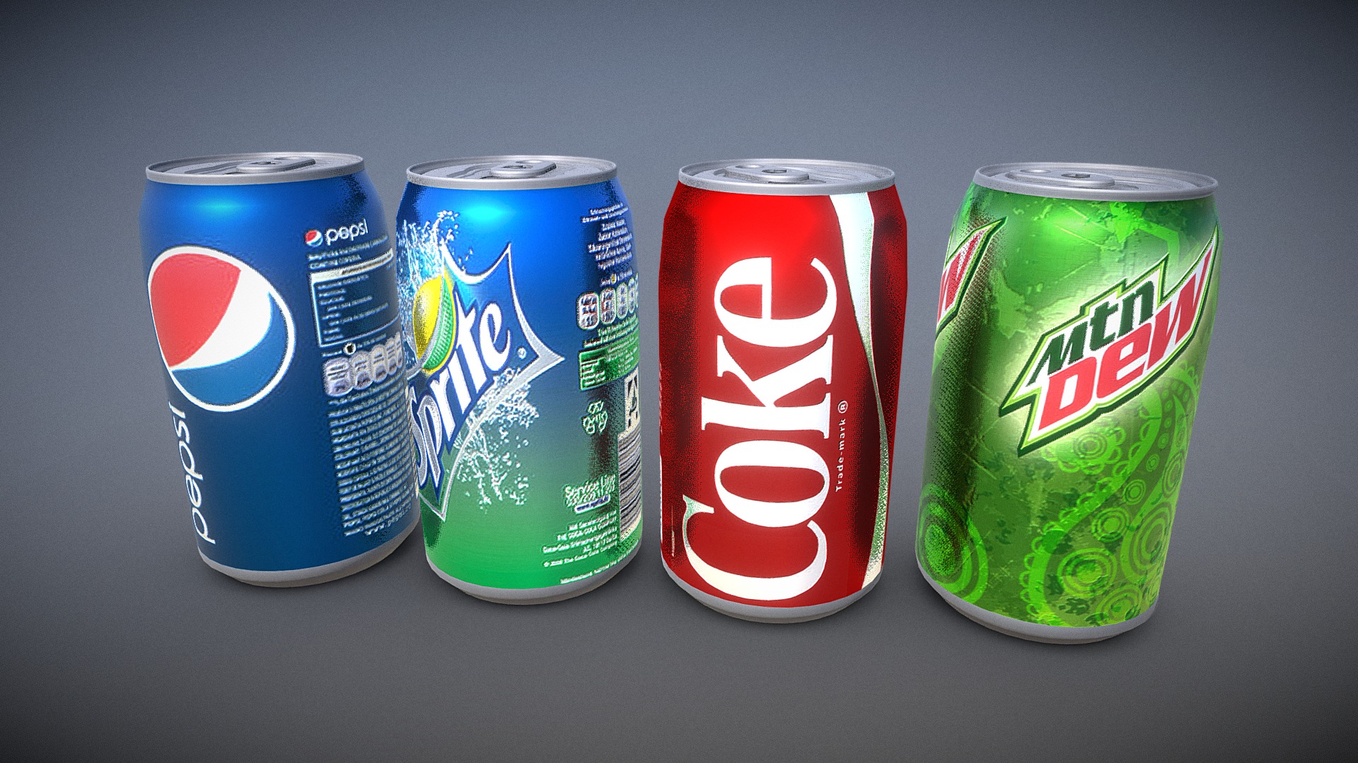 Soda Cans 3d model