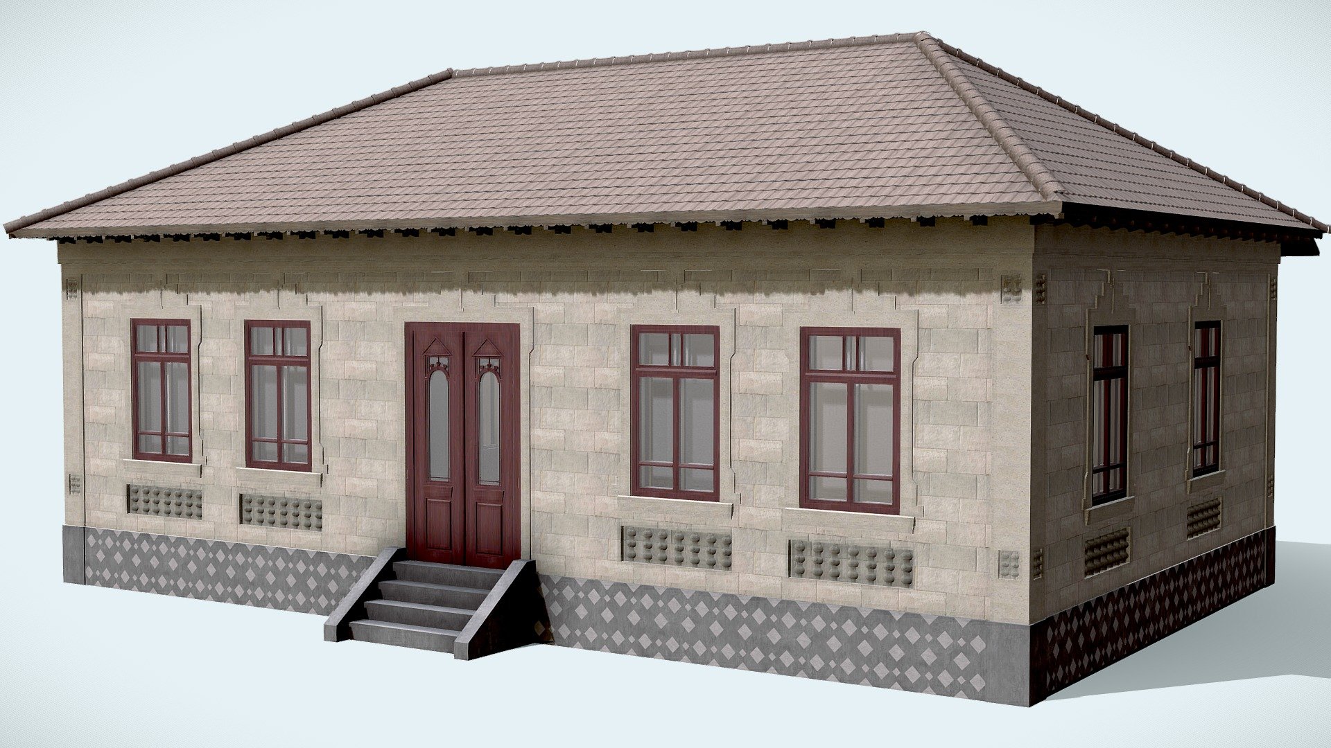 Stone house 3d model