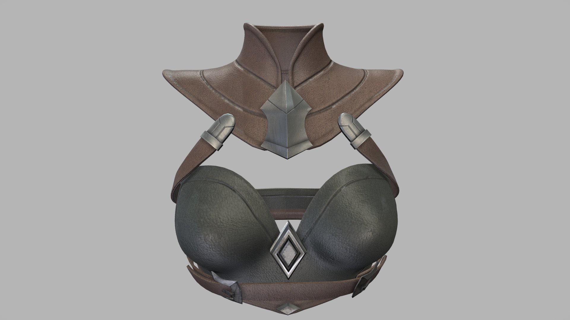 Female Fantasy Armour Top Cuirass 3d model