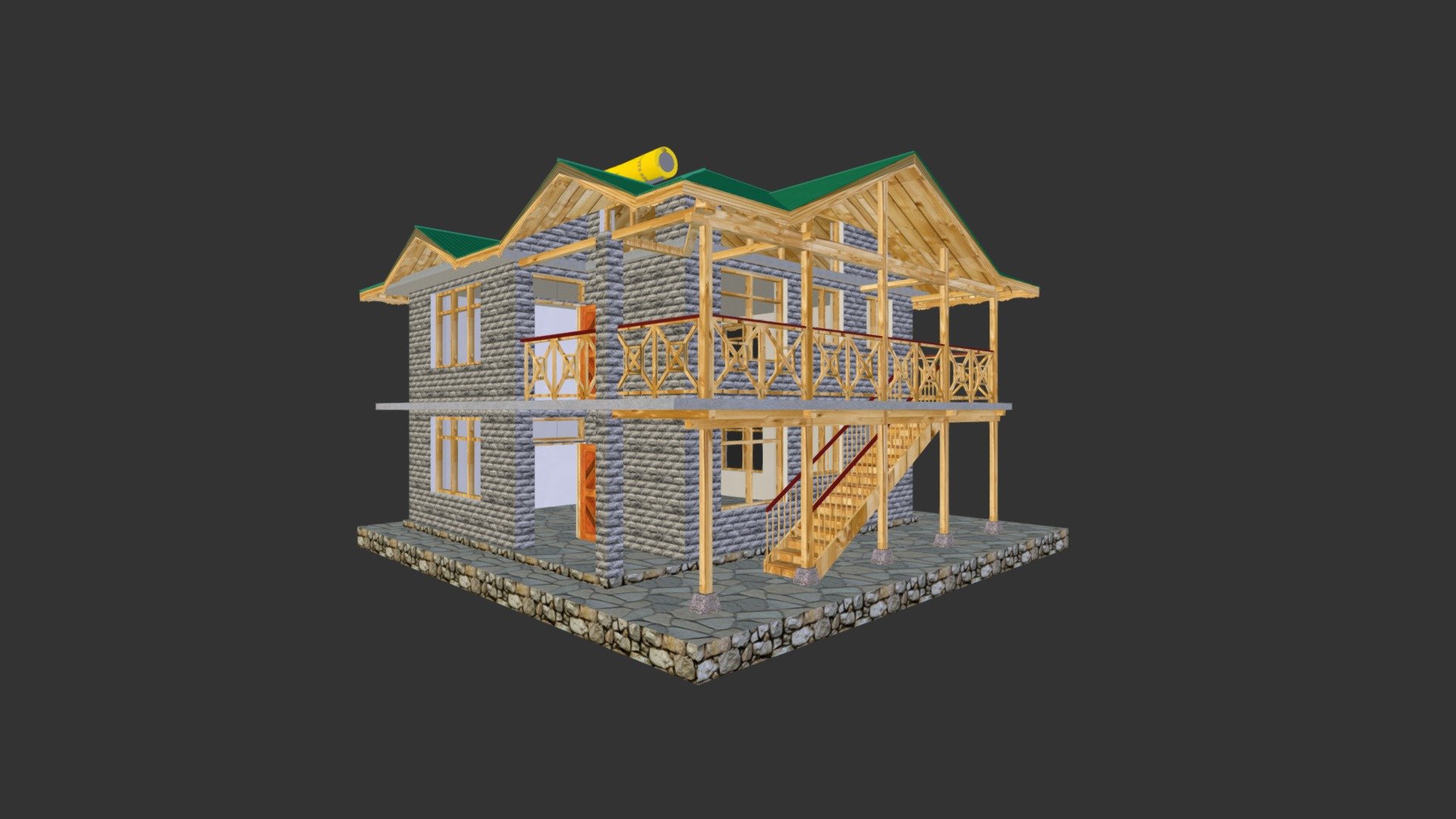 Desi Building 3d model