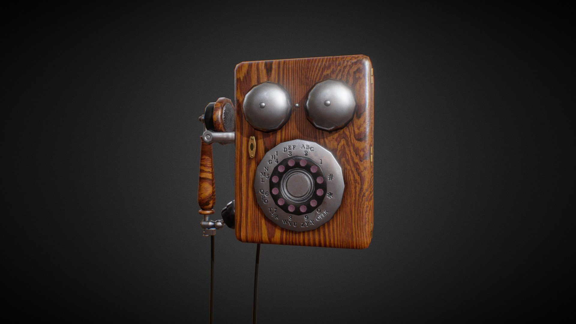 Antique Phone 3d model