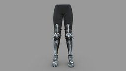 Female High Heels Fantasy Armour Pants