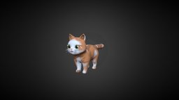 cartoon 3D cat