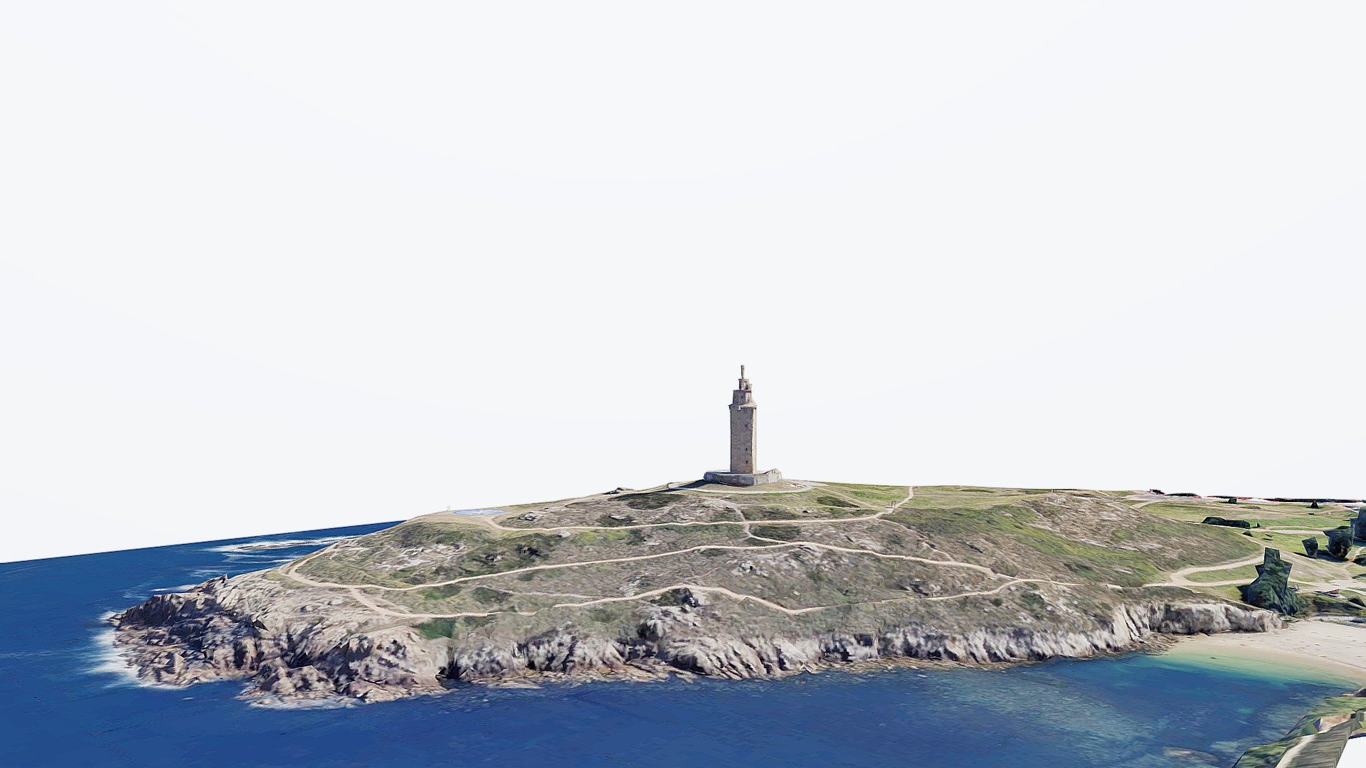 Hercules Tower,roman empire,lighthouse,scan 3d model