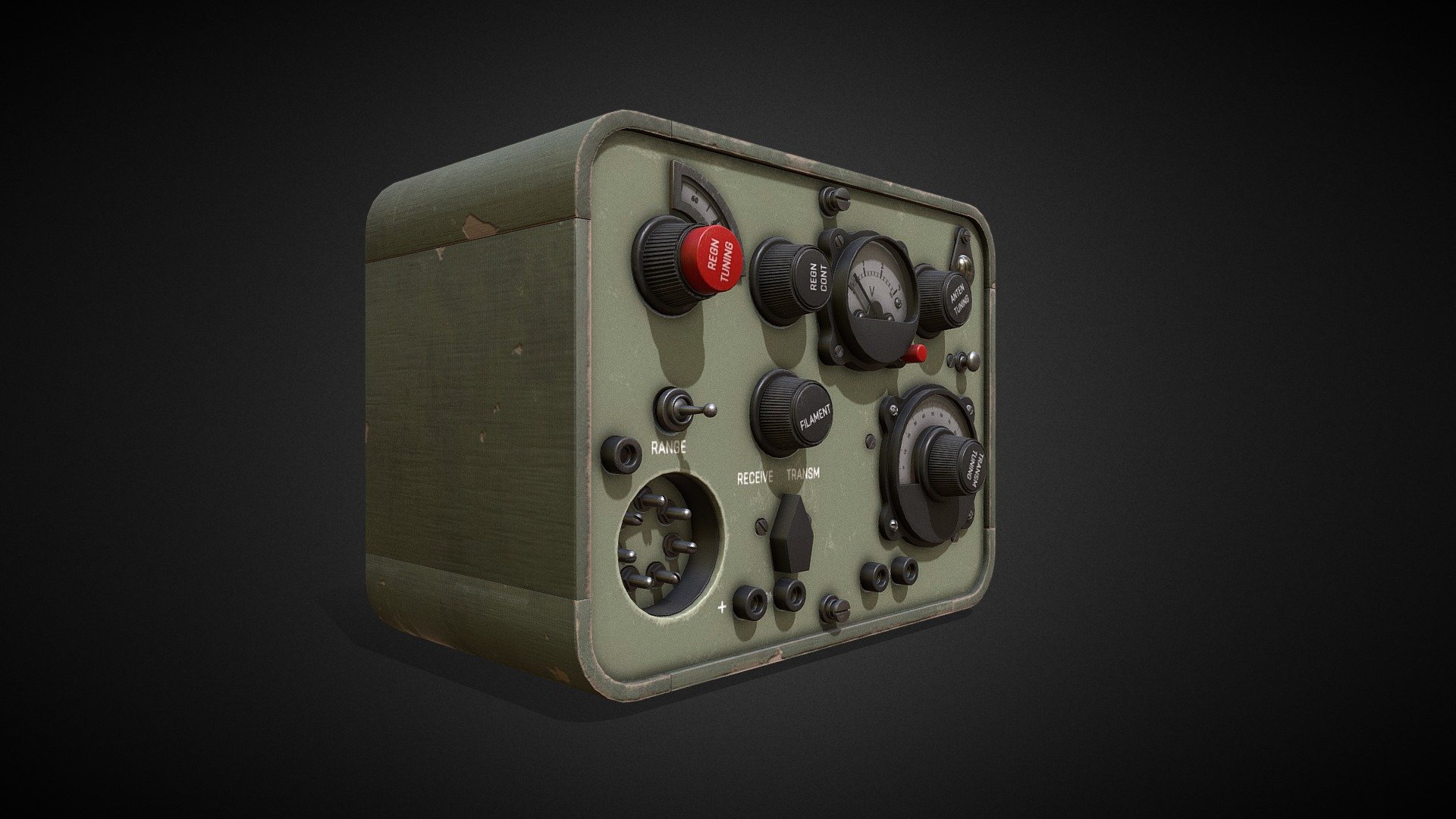 WWII Radiostation Sever 3d model