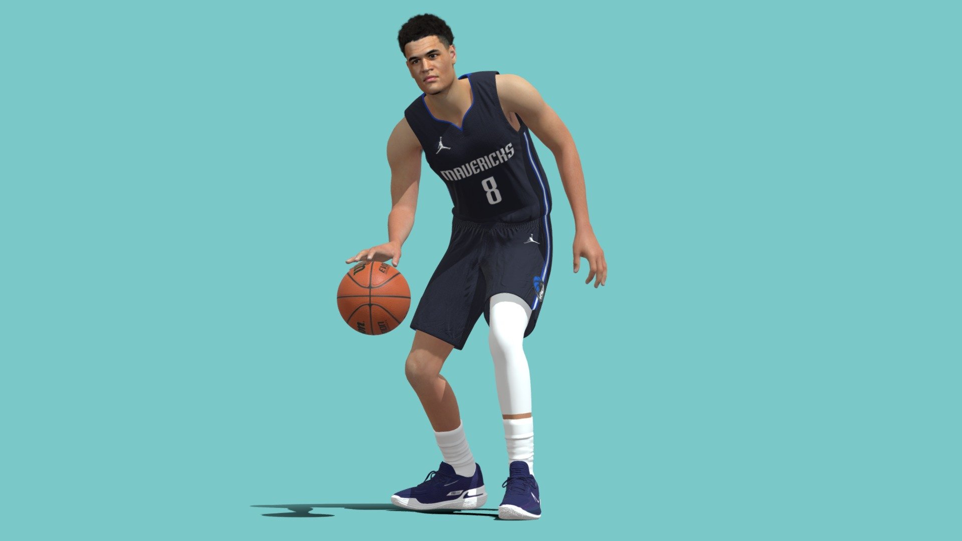 3D Rigged Josh Green Dallas Mavericks NBA 3d model