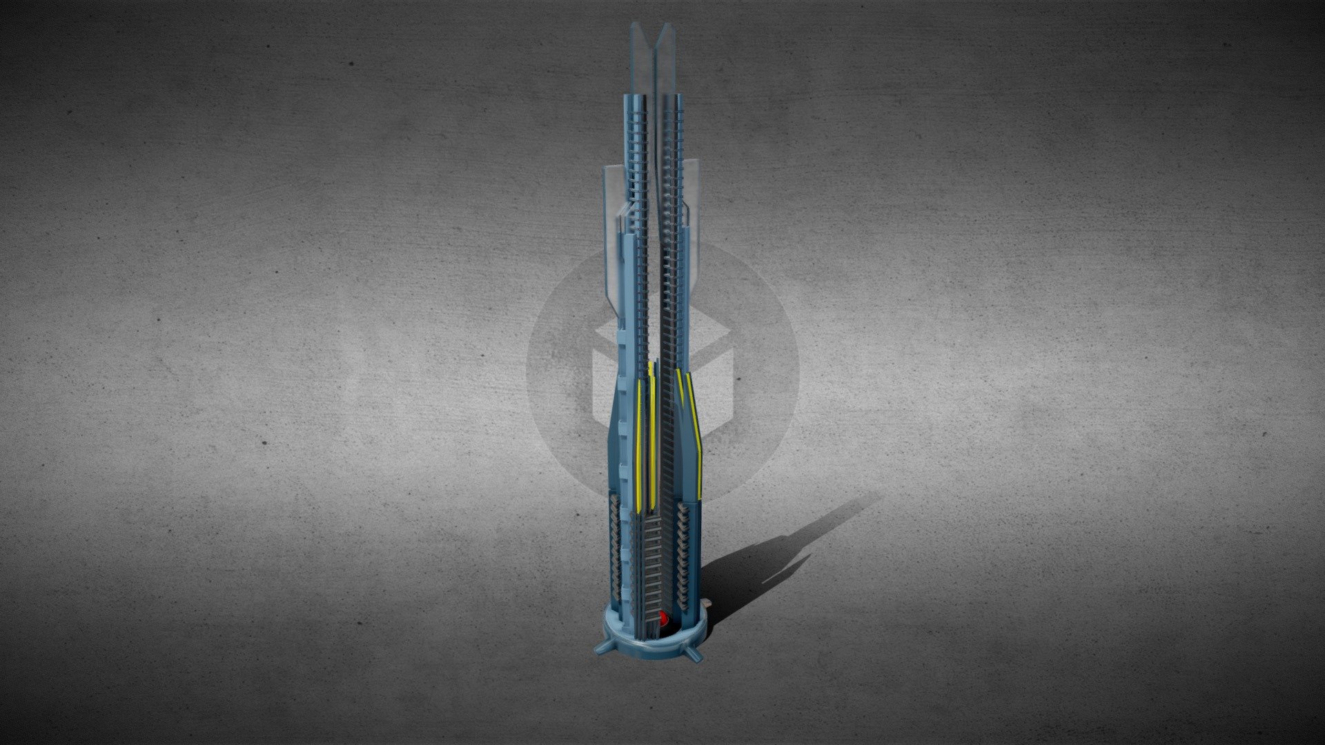 SciFi building_129 3d model