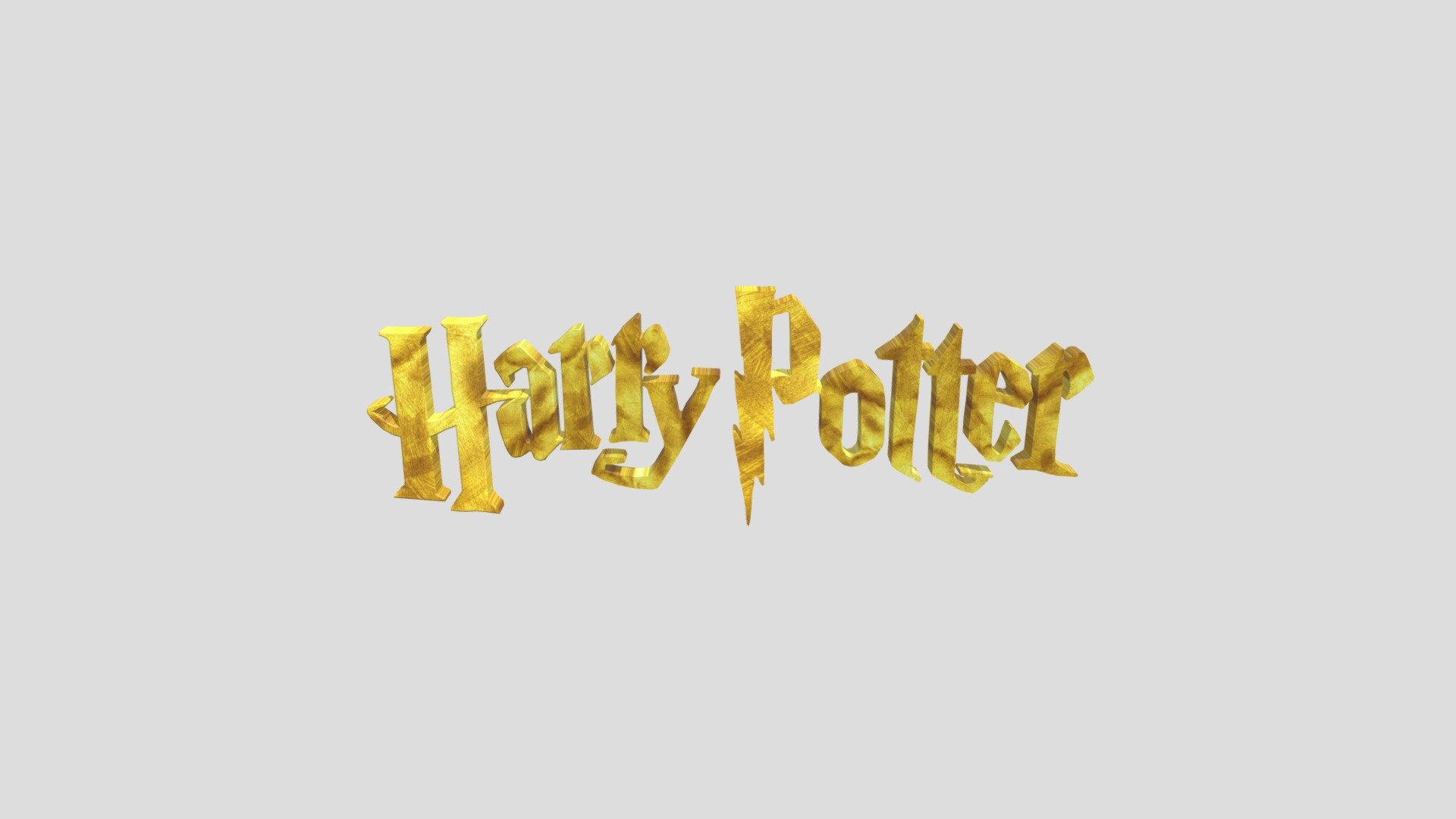 Logo- Harry Potter 3d model