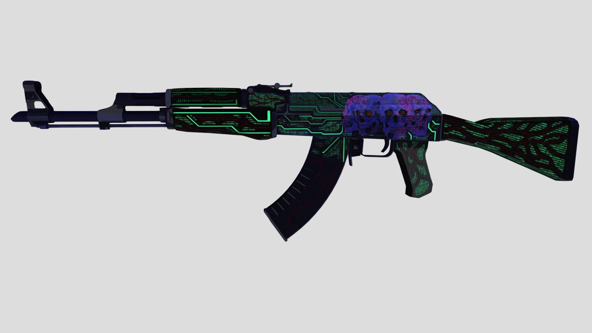 AK47 | Digital Afterlife 3d model