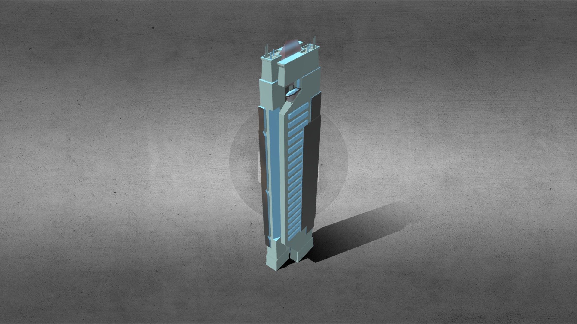 SciFi Building_48 3d model