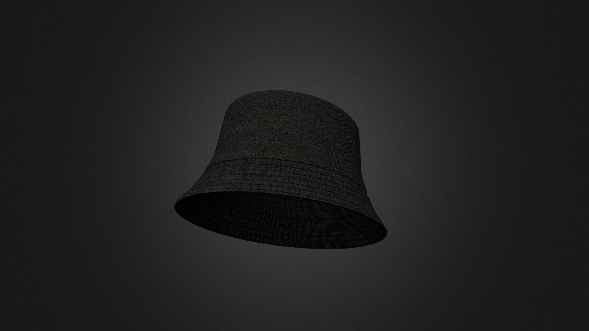 Game-Ready Bucket Hat 3d model