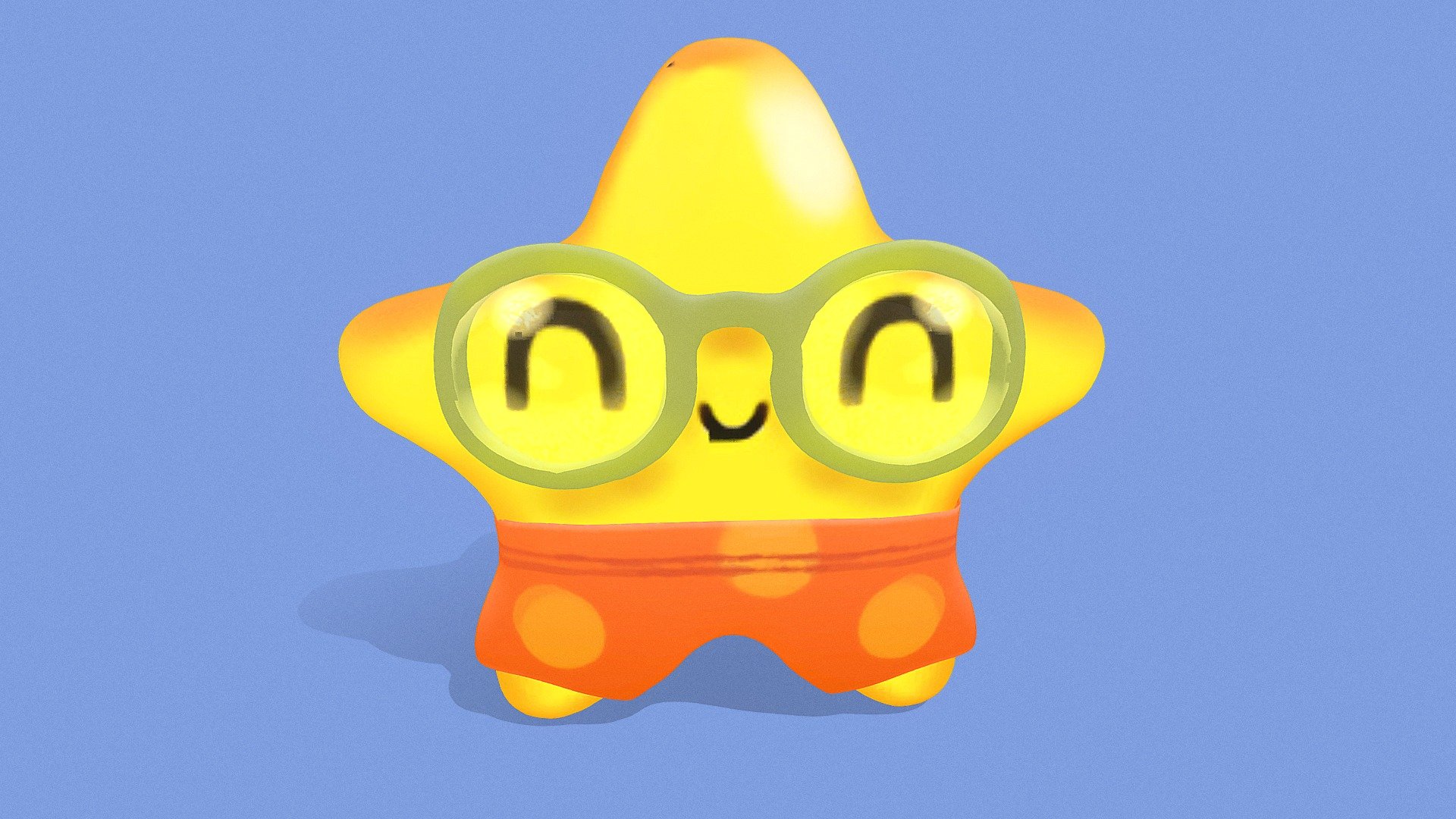 Cute Star Sculpt 3d model