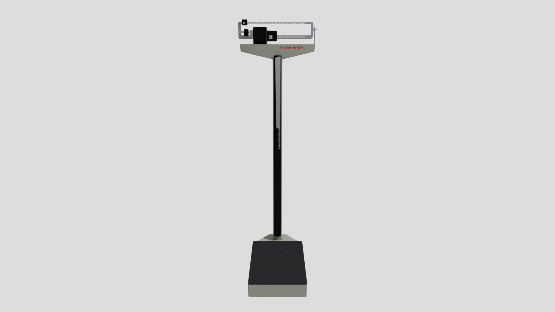 Height and Weight Scale. 3d model