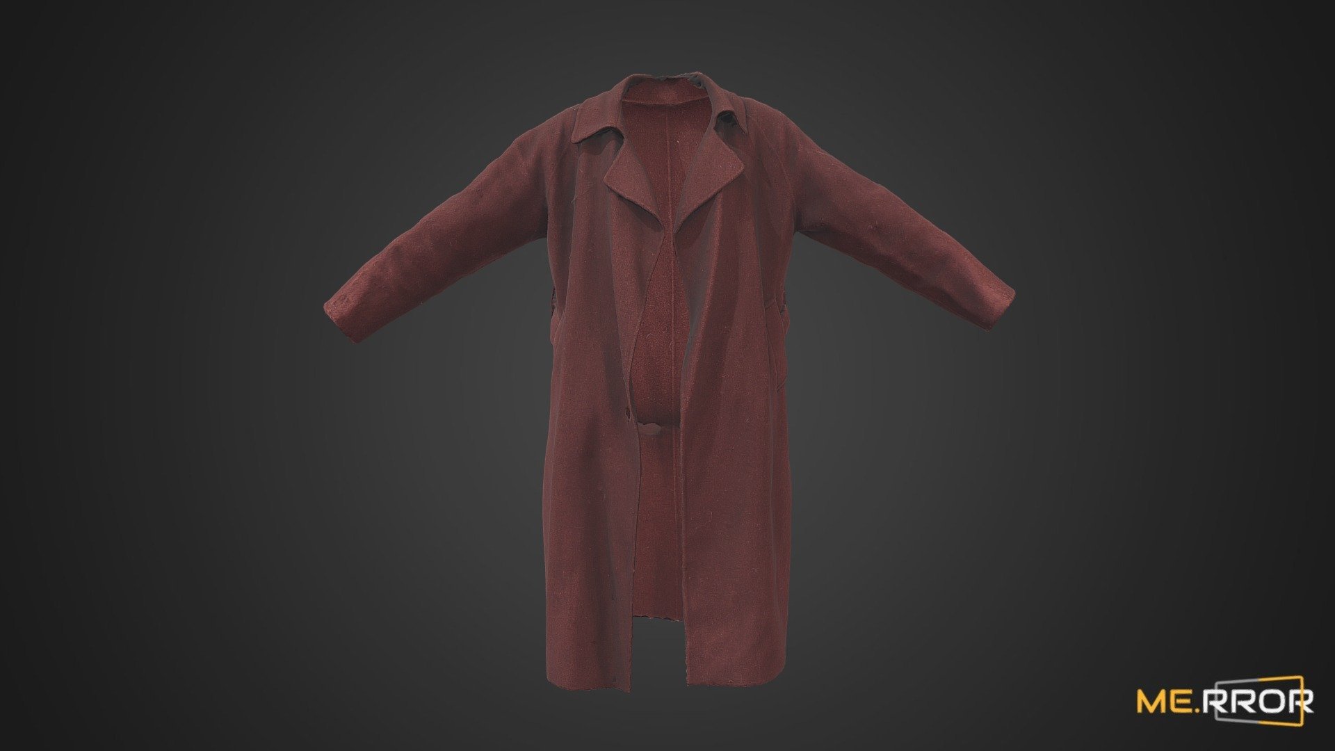 Burgundy Coat 3d model