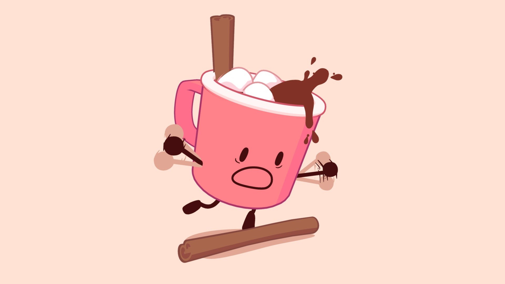 A cup of cocoa 3d model