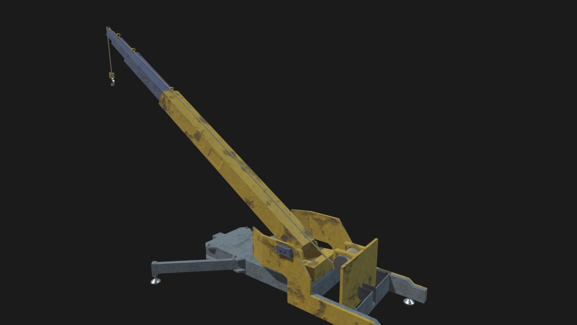 Mobile Crane WIP 3d model