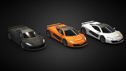 Generic Sport Car Low Poly