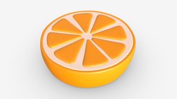 Stylized orange slice 01