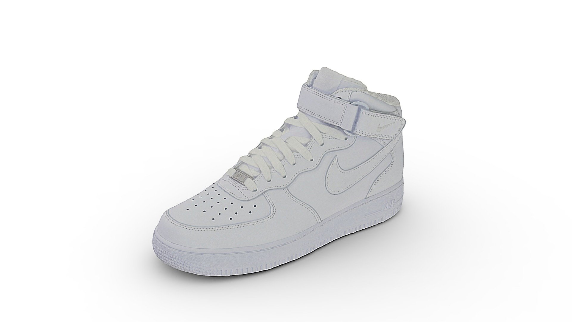 Nike Air Force 1 White Left Shoe 3d model