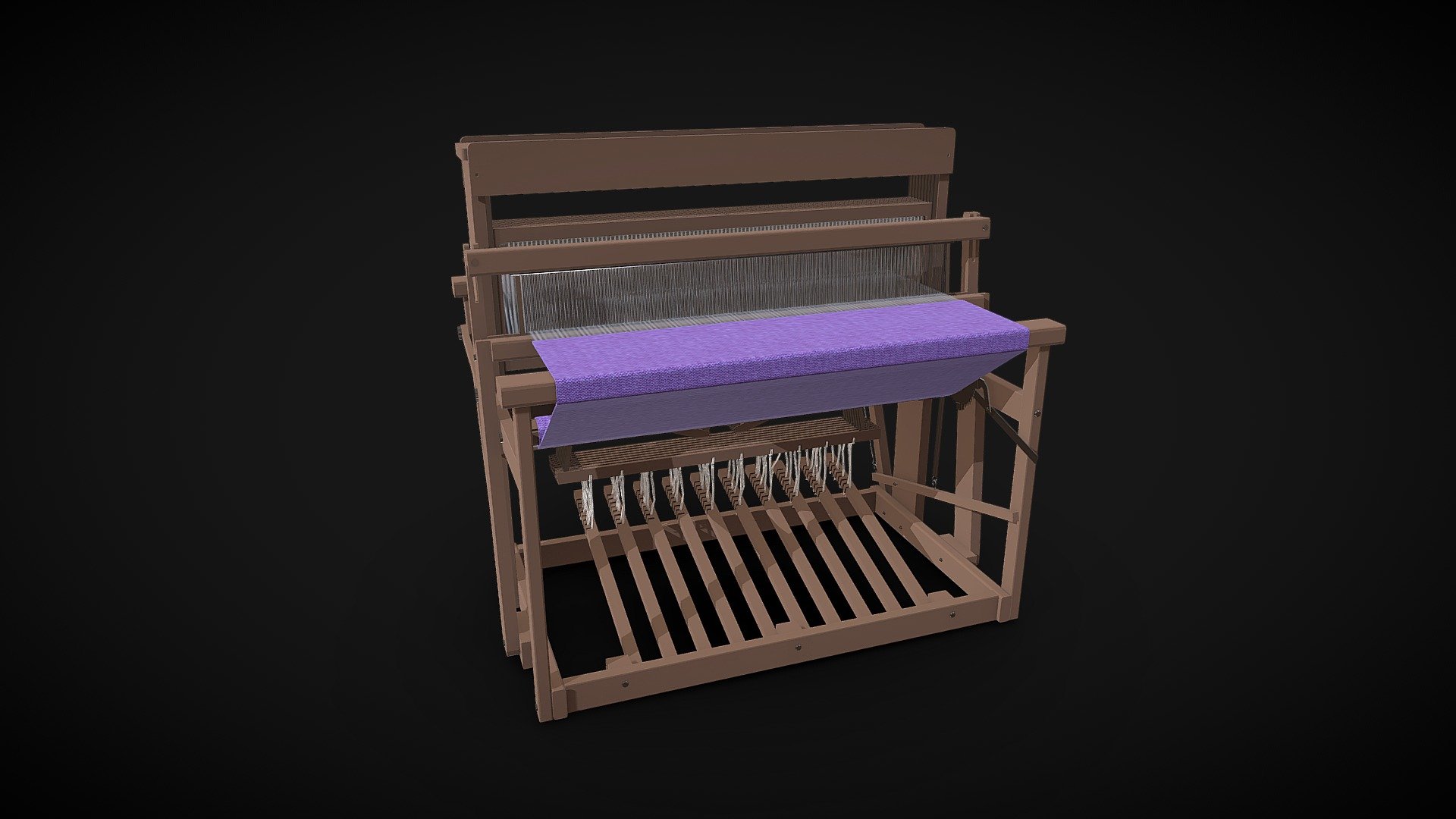 Foot-Treadle Loom test 3d model