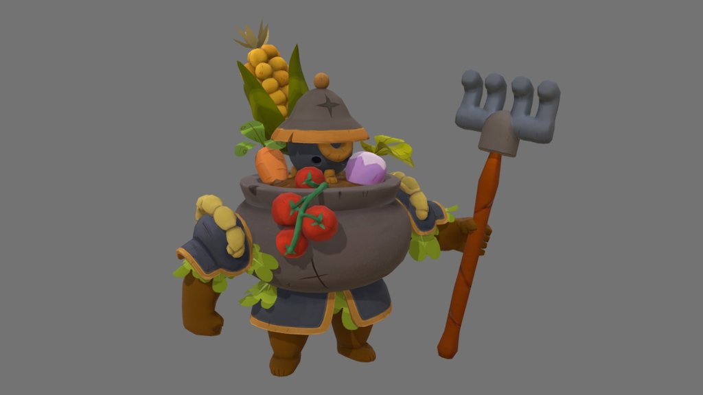 Garden Knight 3d model