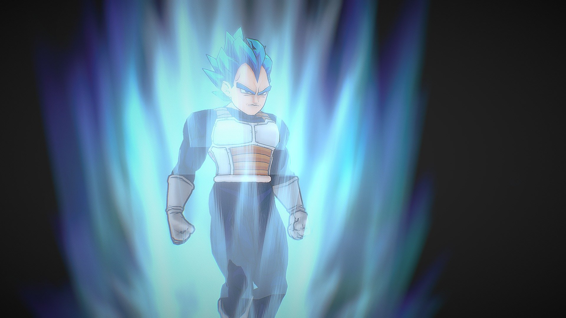 Vegeta SSY Blue 3d model