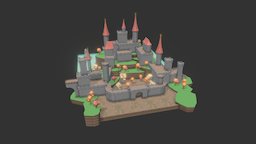 Medieval castle scene 01