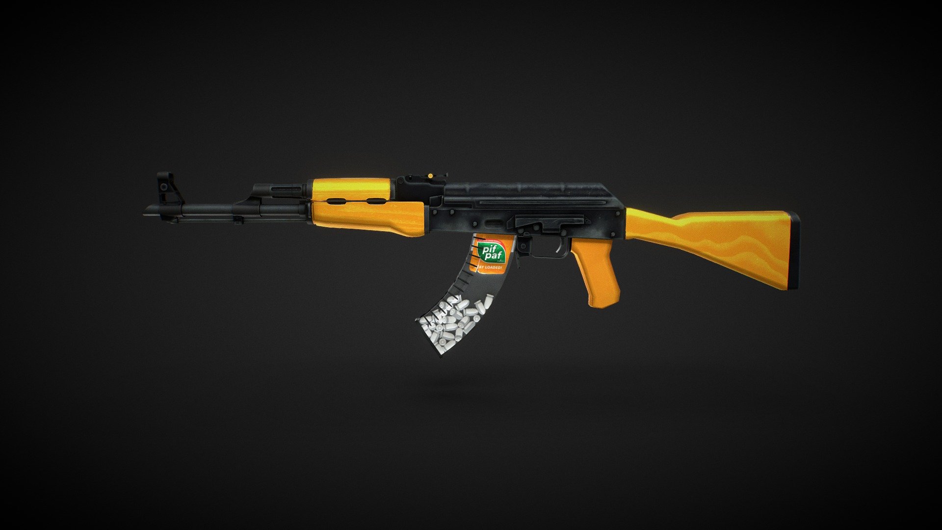 AK47 | Pif Paf 3d model