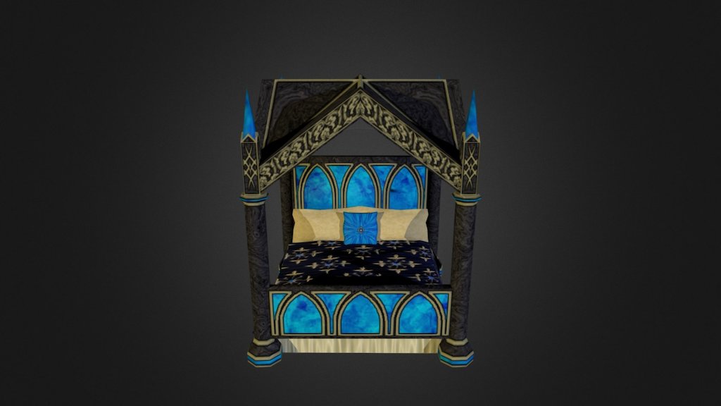 KoadaDal Canopy Bed 3d model