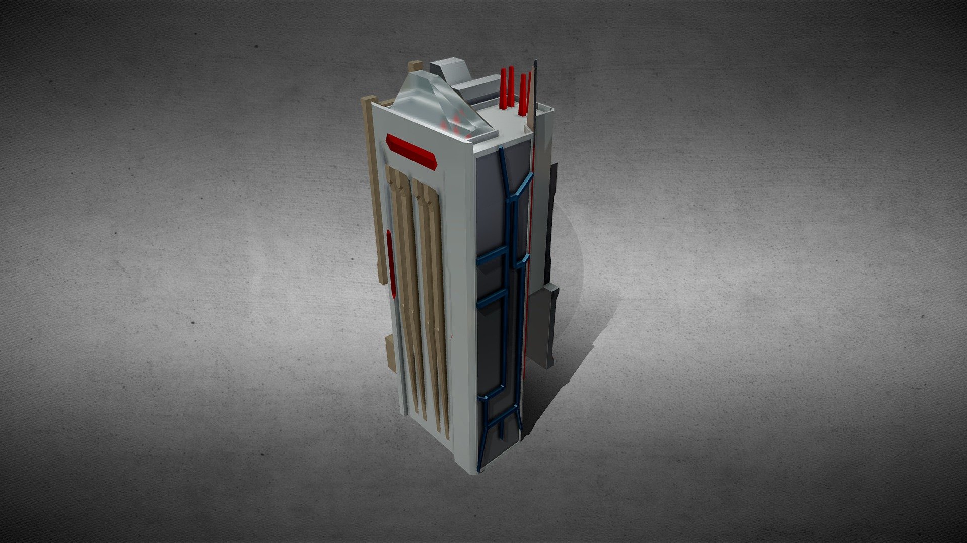 SciFi Building_23 3d model