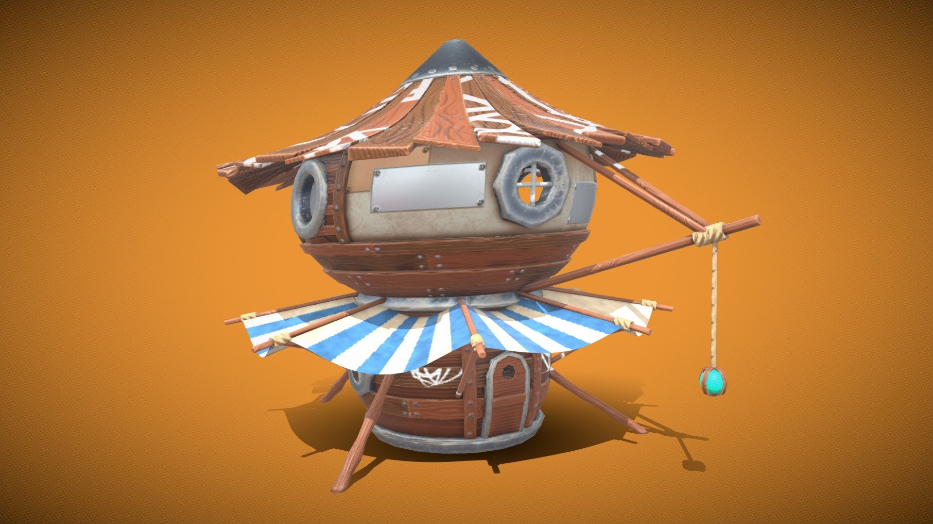 Stylized_Building 3d model