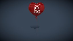 Balloon Heart Shaped 3D Model