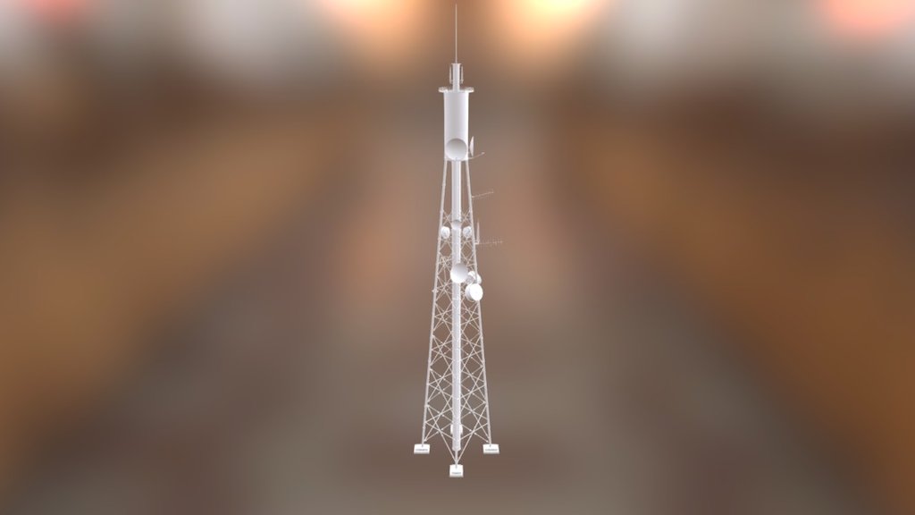 Radio- Tower-Example 3d model