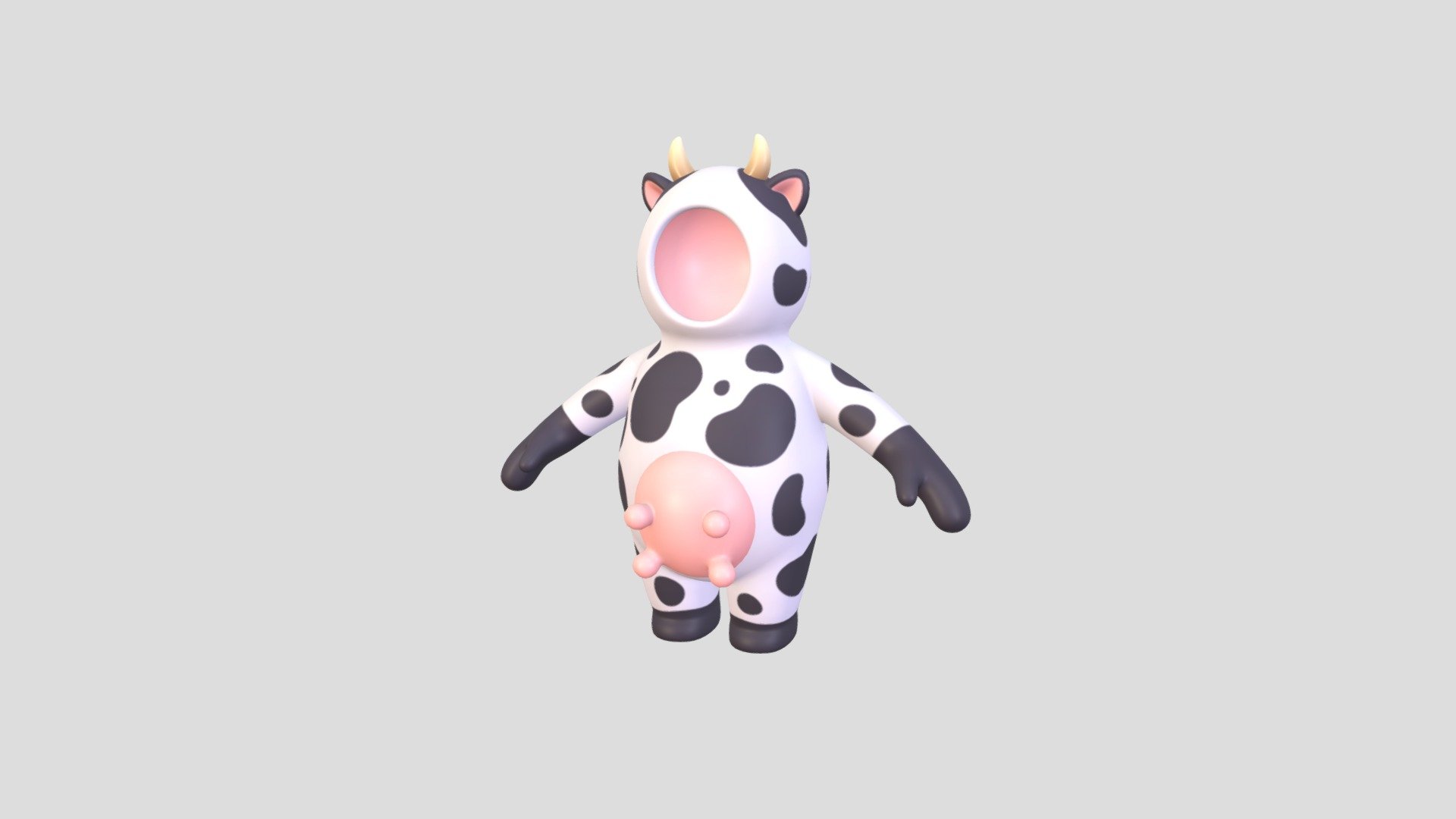 Prop232 Cow Suit 3d model