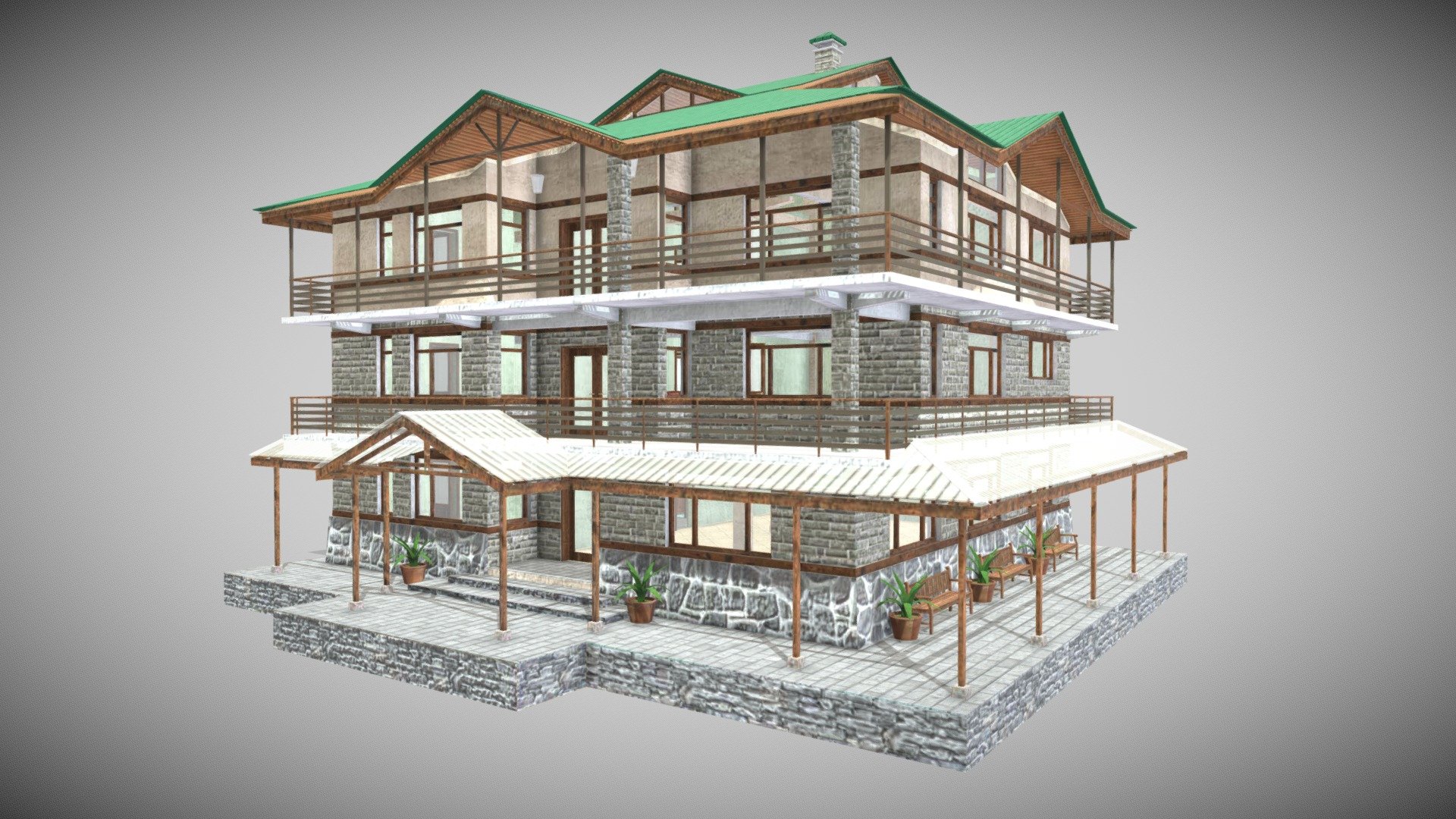 Dev House 3d model