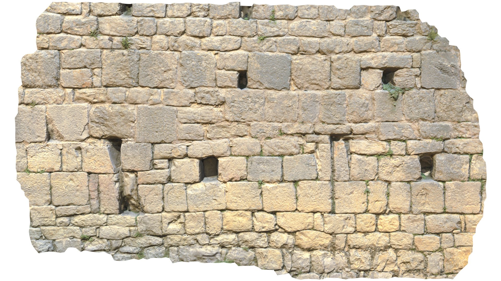 Medieval Wall Scan 02 3d model