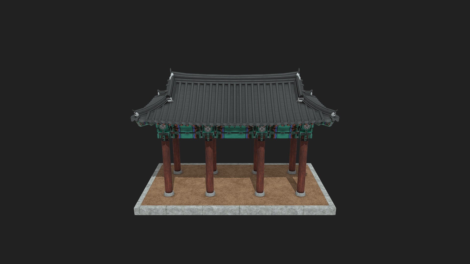 Hanok_WatchTower_01 3d model