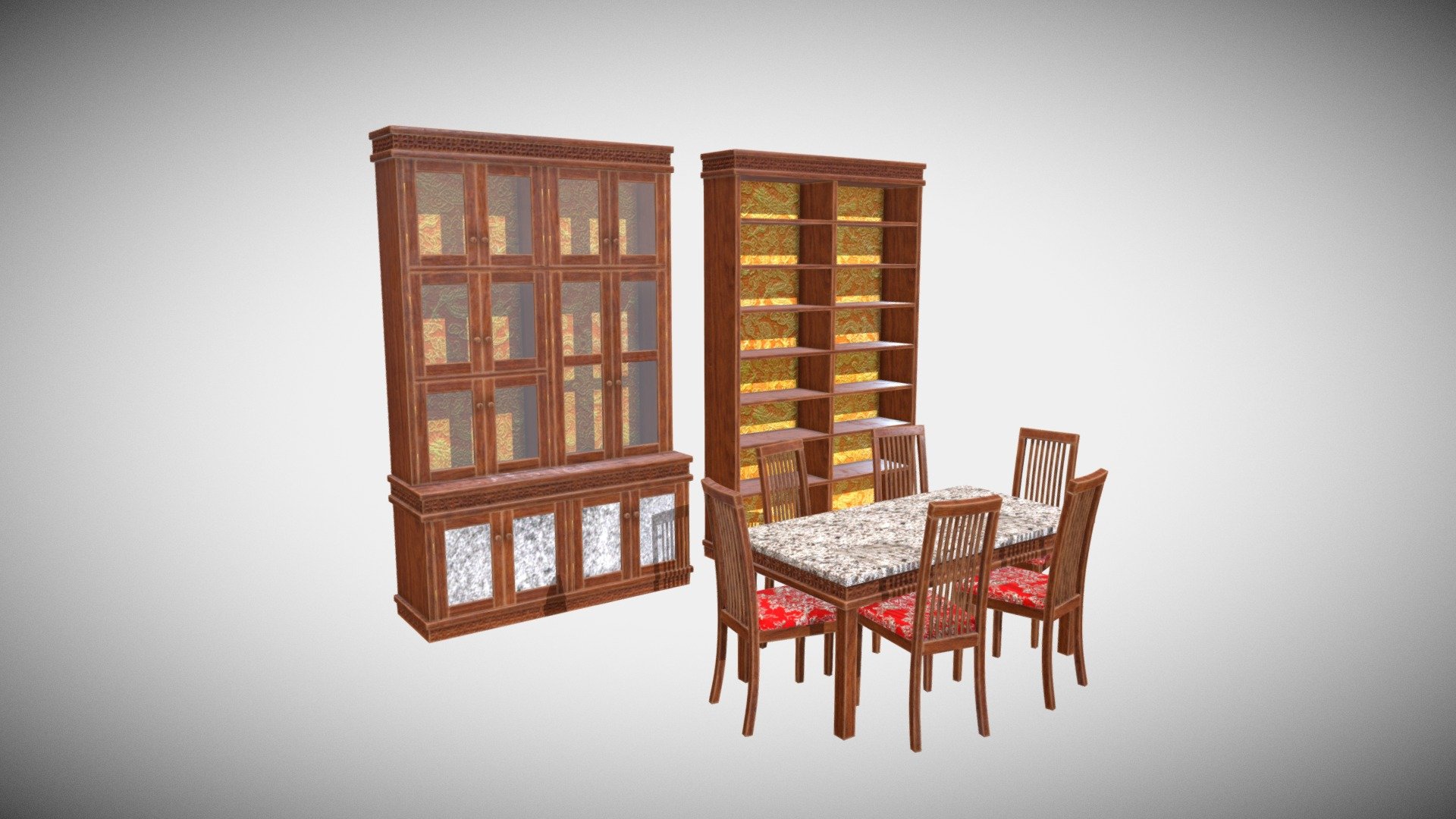 Set Local Furniture 3d model