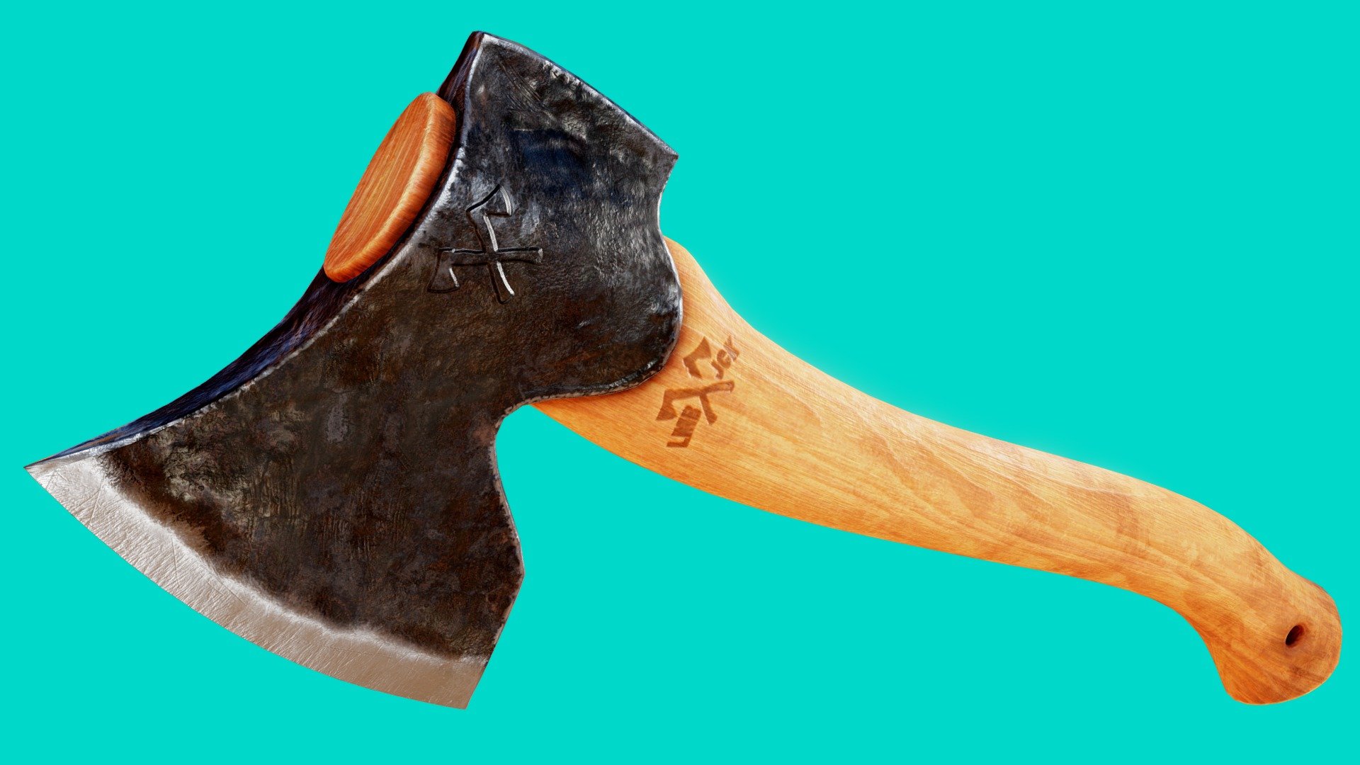 Carving Axe 3d model