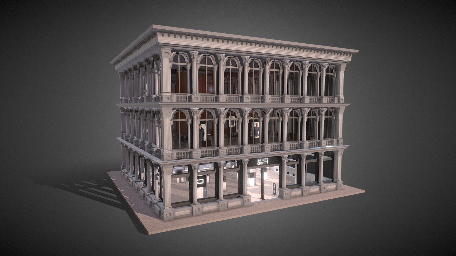 Soho Style Retail Store 3d model